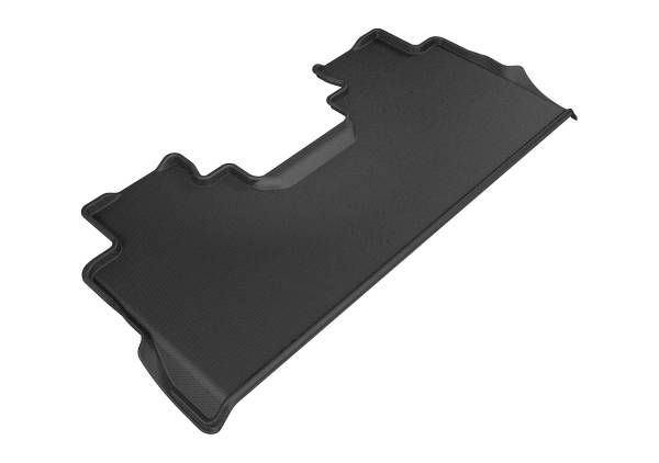 3D MAXpider - 3D MAXpider KAGU Floor Mat (BLACK) compatible with FORD F-250/350/450 SUPERCREW 2017-2022 - Second Row