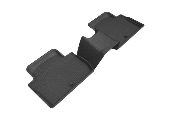3D MAXpider - 3D MAXpider KAGU Floor Mat (BLACK) compatible with KIA STINGER 2018-2024 - Second Row