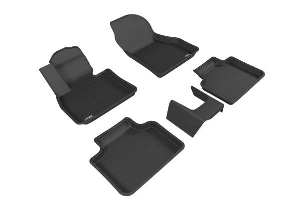 3D MAXpider - 3D MAXpider KAGU Floor Mat (BLACK) compatible with BMW X1 (F48)/X2 (F39) 2016-2023 - Full Set