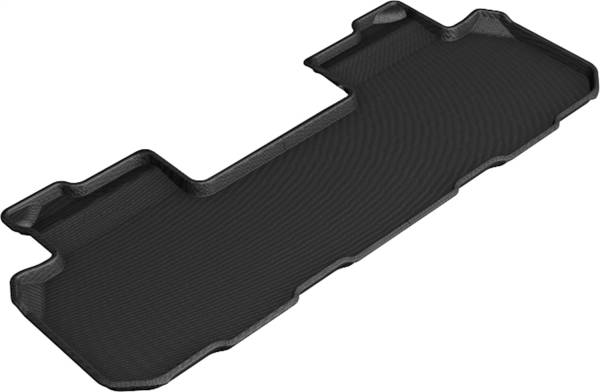 3D MAXpider - 3D MAXpider KAGU Floor Mat (BLACK) compatible with CHEVROLET/BUICK TRAVERSE/ENCLAVE 2018-2024 - Second Row