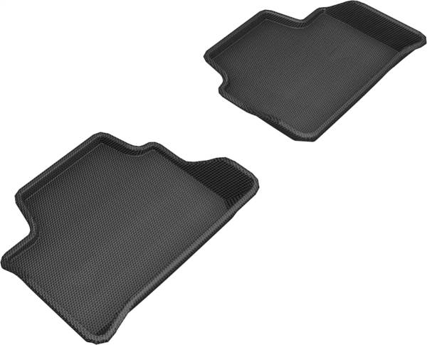 3D MAXpider - 3D MAXpider KAGU Floor Mat (BLACK) compatible with BMW 3 SERIES SEDAN (G20) RWD 2019-2024 - Second Row