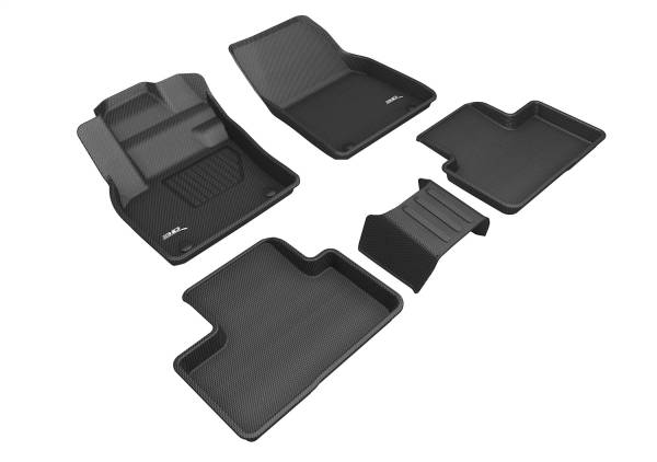 3D MAXpider - 3D MAXpider KAGU Floor Mat (BLACK) compatible with VOLVO XC40 2019-2024 - Full Set
