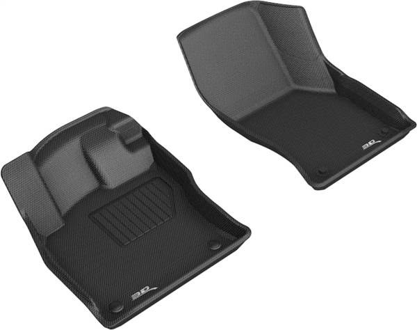 3D MAXpider - 3D MAXpider KAGU Floor Mat (BLACK) compatible with VOLKSWAGEN JETTA 2019-2024 - Front Row