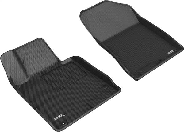 3D MAXpider - 3D MAXpider KAGU Floor Mat (BLACK) compatible with HYUNDAI/KAI SONATA/K5 2021-2024 - Front Row
