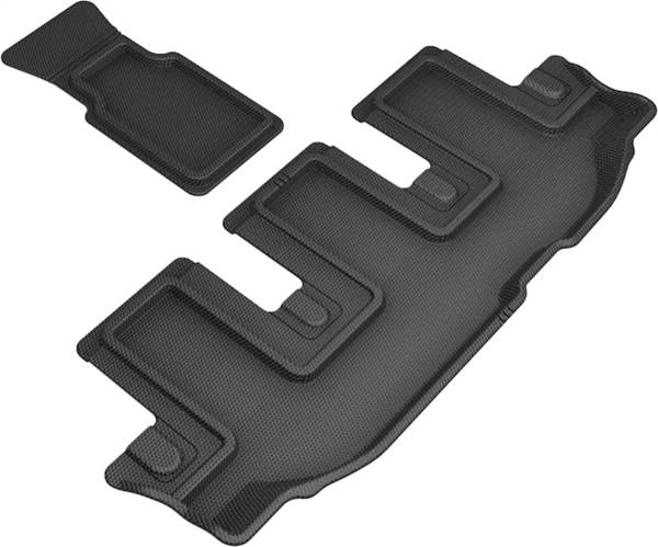 3D MAXpider - 3D MAXpider KAGU Floor Mat (BLACK) compatible with SUBARU ASCENT 2019-2024 - Third Row
