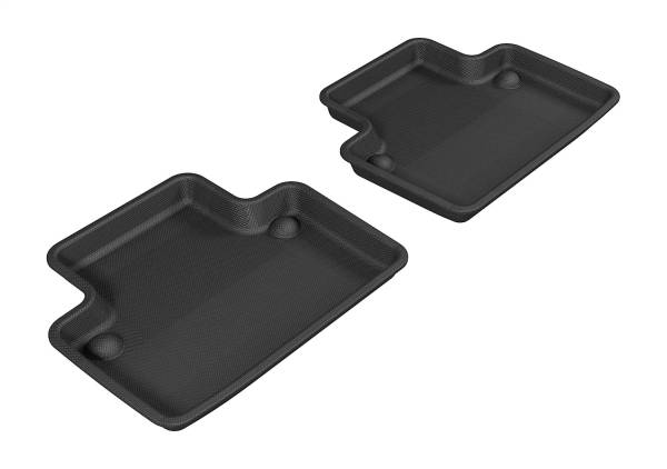 3D MAXpider - 3D MAXpider KAGU Floor Mat (BLACK) compatible with VOLVO XC90 2003-2014 - Second Row