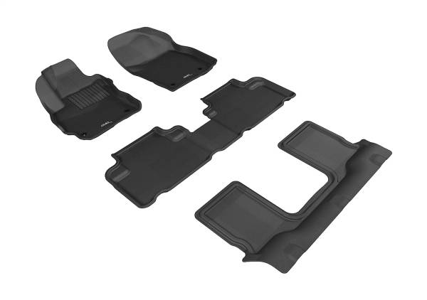3D MAXpider - 3D MAXpider KAGU Floor Mat (BLACK) compatible with MAZDA MAZDA5 2012-2015 - Full Set