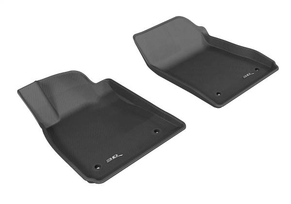 3D MAXpider - 3D MAXpider KAGU Floor Mat (BLACK) compatible with CHEVROLET IMPALA 2014-2020 - Front Row