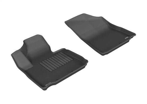 3D MAXpider - 3D MAXpider KAGU Floor Mat (BLACK) compatible with KIA SORENTO 2014-2015 - Front Row