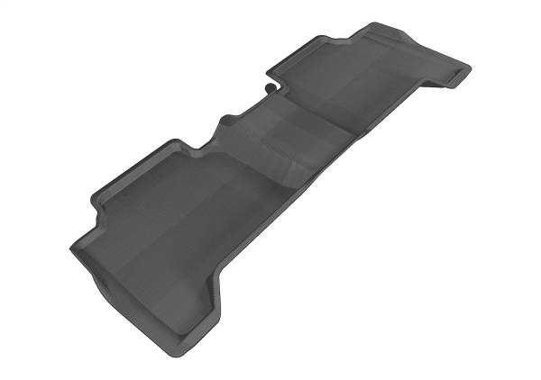 3D MAXpider - 3D MAXpider KAGU Floor Mat (BLACK) compatible with TOYOTA TACOMA DOUBLE CAB 2005-2015 - Second Row