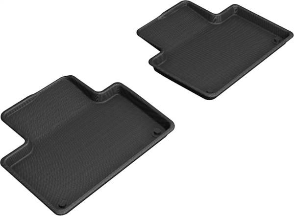 3D MAXpider - 3D MAXpider KAGU Floor Mat (BLACK) compatible with VOLVO XC90 T8 TWIN ENGINE 2015-2024 - Second Row