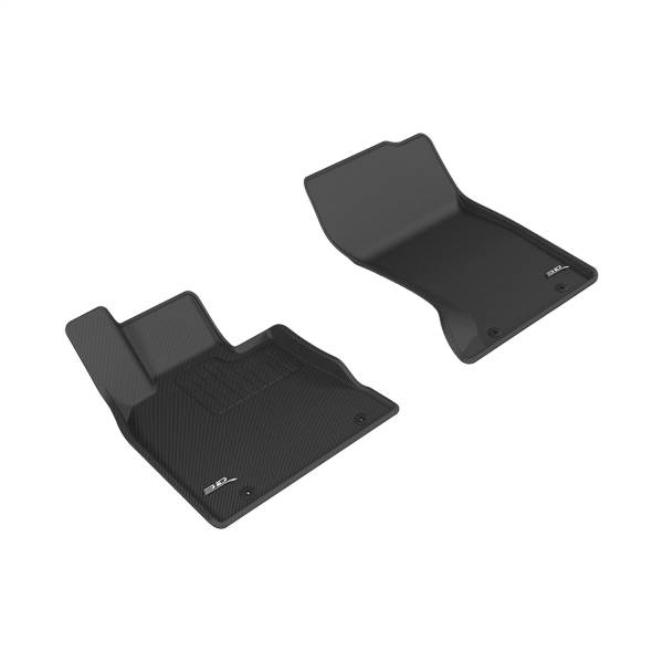3D MAXpider - 3D MAXpider KAGU Floor Mat (BLACK) compatible with GENESIS G90 2017-2022 - Front Row