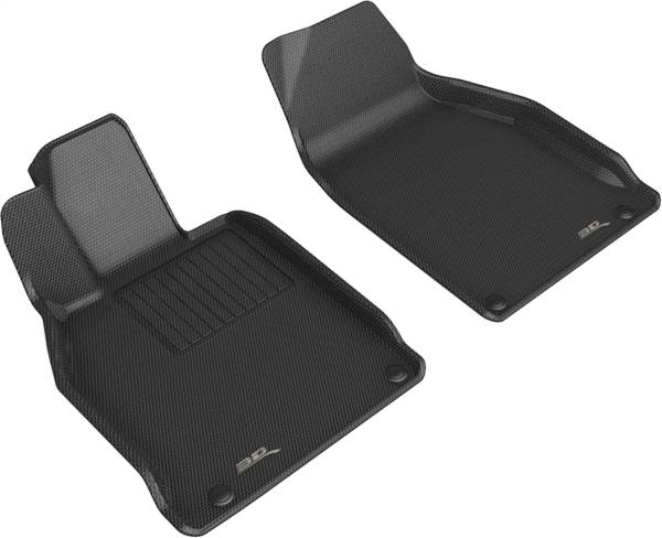 3D MAXpider - 3D MAXpider KAGU Floor Mat (BLACK) compatible with PORSCHE 911 CARRERA/CNVRTBLE/S/4/GTS 2021-2024 - Front Row