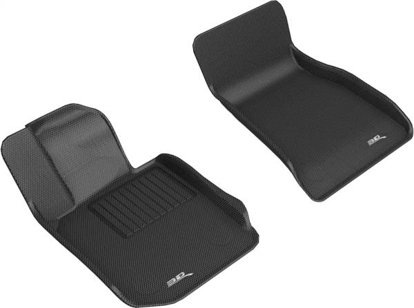 3D MAXpider - 3D MAXpider KAGU Floor Mat (BLACK) compatible with BMW 3 SERIES SEDAN (G20) RWD 2019-2024 - Front Row