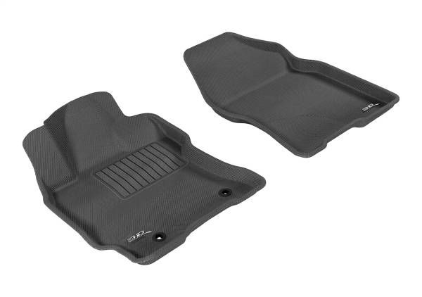3D MAXpider - 3D MAXpider KAGU Floor Mat (BLACK) compatible with TOYOTA PRIUS 2004-2009 - Front Row