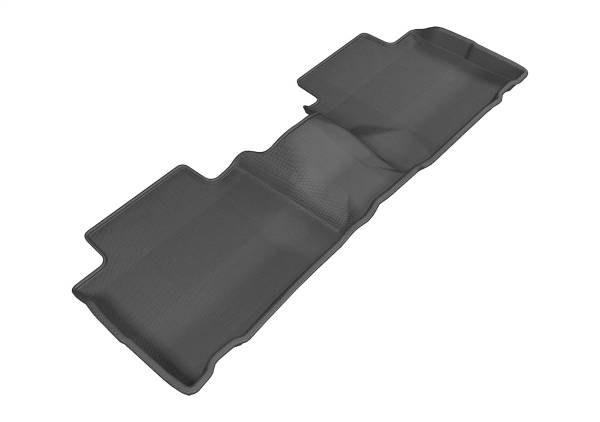 3D MAXpider - 3D MAXpider KAGU Floor Mat (BLACK) compatible with NISSAN ROGUE 2014-2020 - Second Row