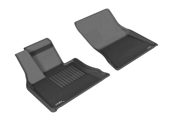 3D MAXpider - 3D MAXpider KAGU Floor Mat (BLACK) compatible with BMW X5 (F15)/X6 (F16) 2014-2019 - Front Row