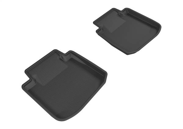 3D MAXpider - 3D MAXpider KAGU Floor Mat (BLACK) compatible with SUBARU LEGACY/OUTBACK 2015-2019 - Second Row