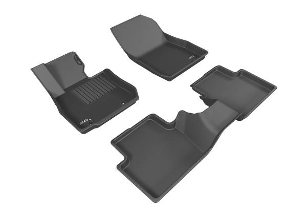 3D MAXpider - 3D MAXpider KAGU Floor Mat (BLACK) compatible with MAZDA CX-3 2016-2021 - Full Set