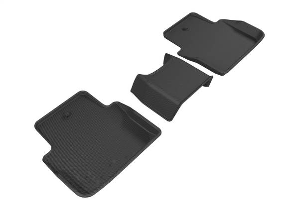 3D MAXpider - 3D MAXpider KAGU Floor Mat (BLACK) compatible with ACURA TLX 2015-2020 - Second Row