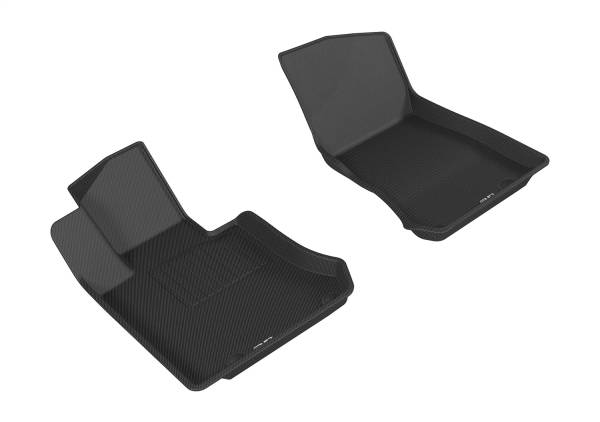 3D MAXpider - 3D MAXpider KAGU Floor Mat (BLACK) compatible with MERCEDES-BENZ GLC-CLASS SUV/COUPE 2016-2022 - Front Row