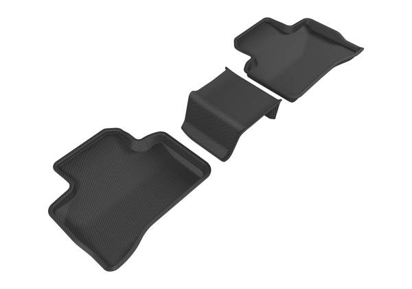 3D MAXpider - 3D MAXpider KAGU Floor Mat (BLACK) compatible with MERCEDES-BENZ GLC-CLASS SUV/COUPE 2016-2022 - Second Row