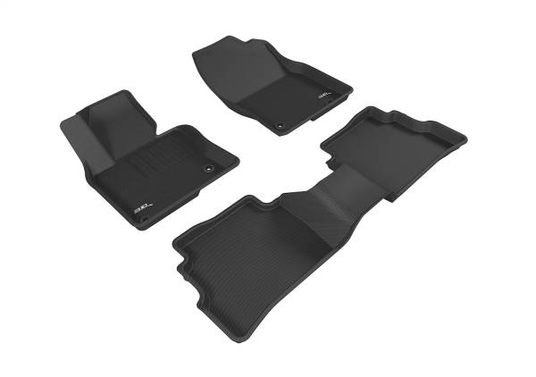 3D MAXpider - 3D MAXpider KAGU Floor Mat (BLACK) compatible with MAZDA CX-5 2017-2024 - Full Set