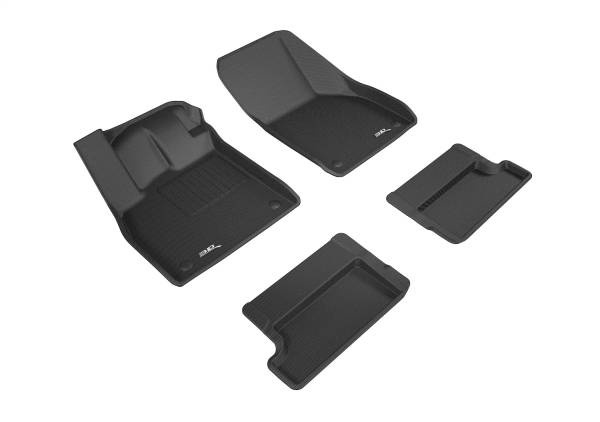3D MAXpider - 3D MAXpider KAGU Floor Mat (BLACK) compatible with AUDI TT (FV/8S)/TT RS (FV/8S) 2016-2023 - Full Set