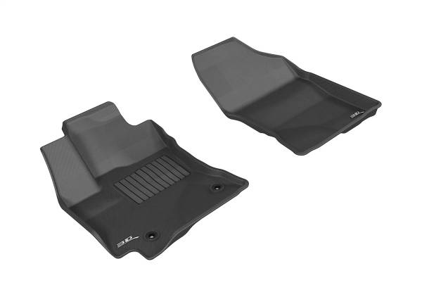 3D MAXpider - 3D MAXpider KAGU Floor Mat (BLACK) compatible with TOYOTA COROLLA 2014-2019 - Front Row