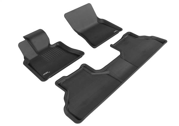 3D MAXpider - 3D MAXpider KAGU Floor Mat (BLACK) compatible with BMW X6 2008-2014 - Full Set