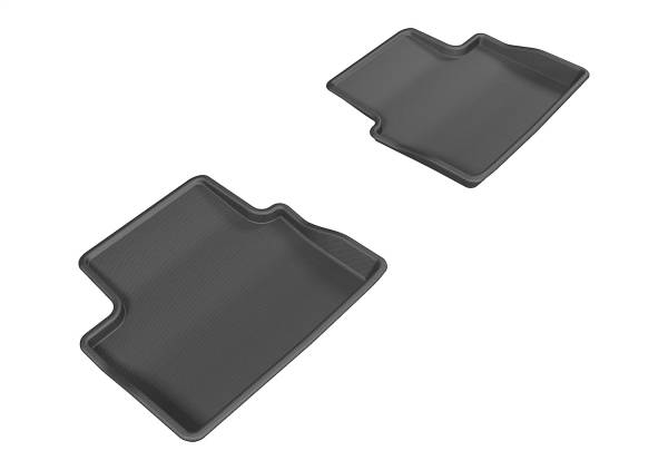3D MAXpider - 3D MAXpider KAGU Floor Mat (BLACK) compatible with CHEVROLET MALIBU 2013-2015 - Second Row