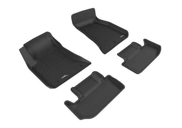 3D MAXpider - 3D MAXpider KAGU Floor Mat (BLACK) compatible with DODGE CHALLENGER 2011-2014 - Full Set