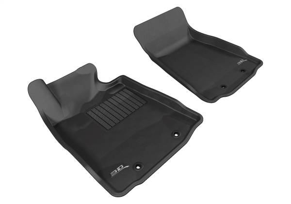 3D MAXpider - 3D MAXpider KAGU Floor Mat (BLACK) compatible with NISSAN 370Z 2009-2020 - Front Row