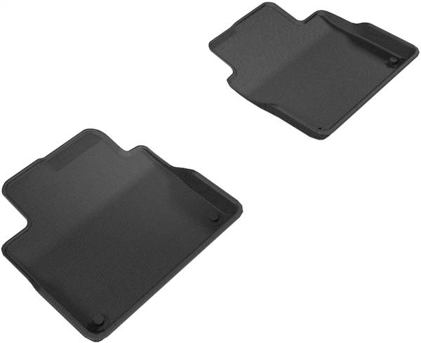 3D MAXpider - 3D MAXpider KAGU Floor Mat (BLACK) compatible with VOLVO S90/V90 2017-2024 - Second Row