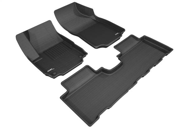 3D MAXpider - 3D MAXpider KAGU Floor Mat (BLACK) compatible with GMC TERRAIN 2018-2024 - Full Set