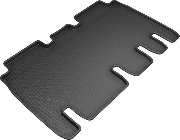 3D MAXpider - 3D MAXpider KAGU Floor Mat (BLACK) compatible with TESLA MODEL X 5-SEAT 2016-2021 - Second Row