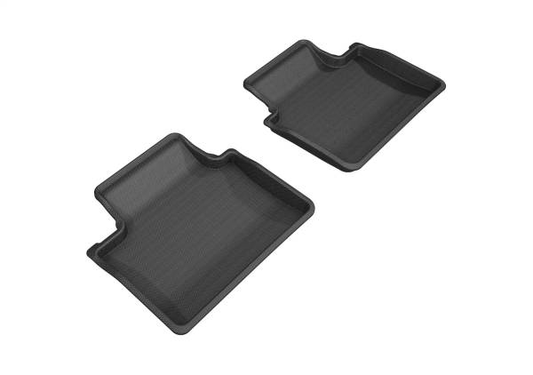 3D MAXpider - 3D MAXpider KAGU Floor Mat (BLACK) compatible with PORSCHE PANAMERA/PANAMERA E-HYBRID 2017-2023 - Second Row