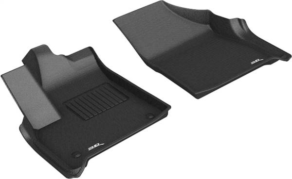 3D MAXpider - 3D MAXpider KAGU Floor Mat (BLACK) compatible with BUICK ENCLAVE 2018-2024 - Front Row
