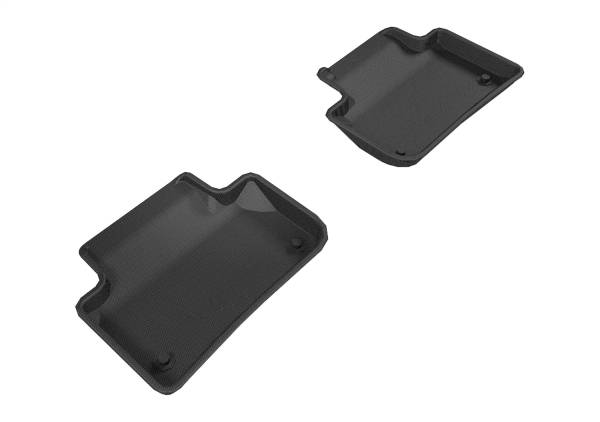 3D MAXpider - 3D MAXpider KAGU Floor Mat (BLACK) compatible with AUDI Q5/SQ5/SPORTBACK/Q5 PHEV 2018-2024 - Second Row