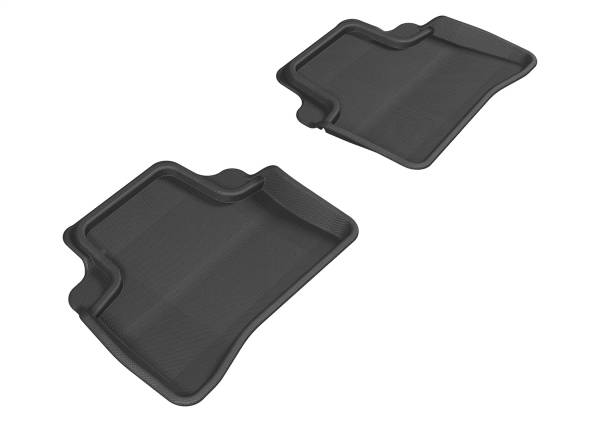 3D MAXpider - 3D MAXpider KAGU Floor Mat (BLACK) compatible with MERCEDES-BENZ CLS-CLASS COUPE/E-CLASS SEDAN 2011-2018 - Second Row