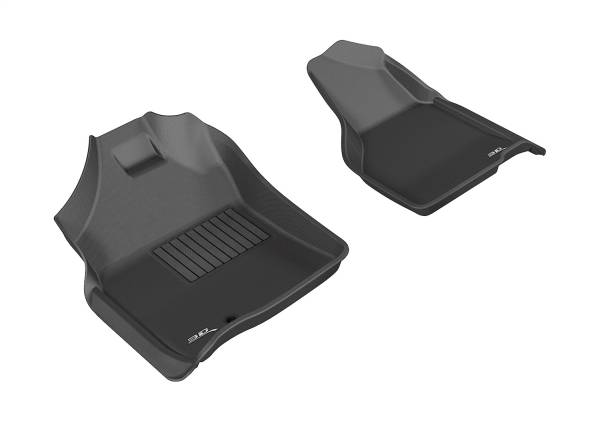 3D MAXpider - 3D MAXpider KAGU Floor Mat (BLACK) compatible with DODGE RAM 15 REG/QUAD/25/35 REG 2009-2012 - Front Row