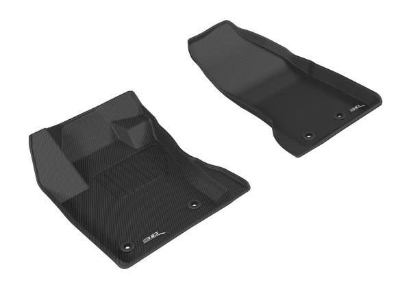 3D MAXpider - 3D MAXpider KAGU Floor Mat (BLACK) compatible with JEEP RENEGADE 2015-2023 - Front Row