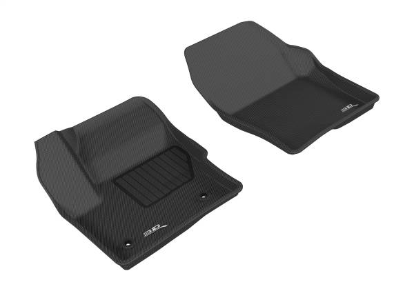 3D MAXpider - 3D MAXpider KAGU Floor Mat (BLACK) compatible with LINCOLN MKC 2015-2016 - Front Row