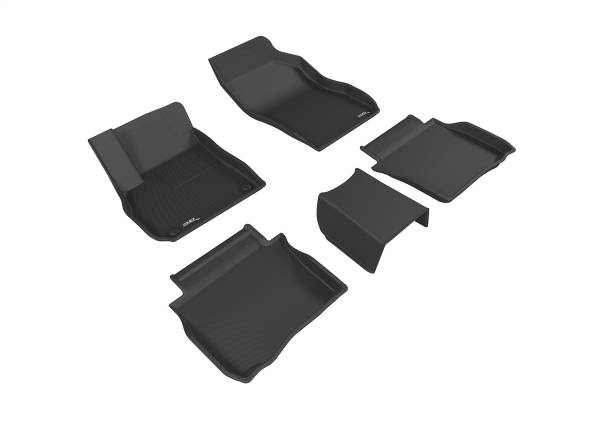 3D MAXpider - 3D MAXpider KAGU Floor Mat (BLACK) compatible with BUICK LACROSSE 2017-2019 - Full Set