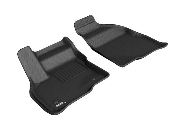 3D MAXpider - 3D MAXpider KAGU Floor Mat (BLACK) compatible with CHEVROLET BOLT EV/BOLT EUV 2017-2023 - Front Row