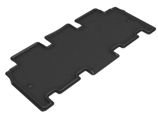 3D MAXpider - 3D MAXpider KAGU Floor Mat (BLACK) compatible with CHRYSLER PACIFICA HYBRID/ HYBRID LMTD 2018-2023 - Second Row