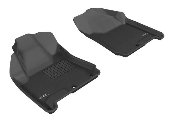 3D MAXpider - 3D MAXpider KAGU Floor Mat (BLACK) compatible with CADILLAC SRX 2010-2016 - Front Row