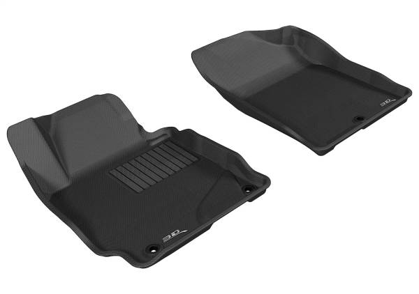 3D MAXpider - 3D MAXpider KAGU Floor Mat (BLACK) compatible with HYUNDAI ELANTRA SEDAN/COUPE 2011-2013 - Front Row