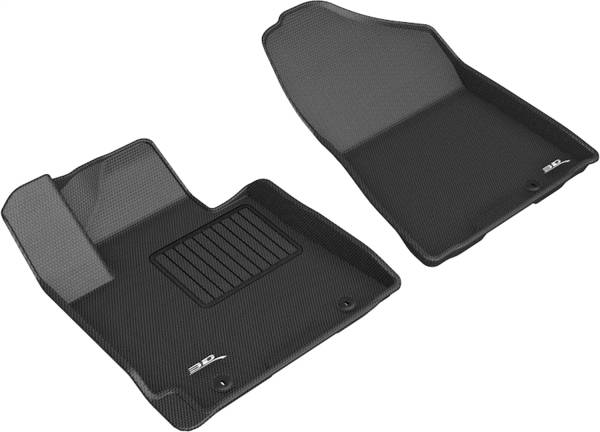 3D MAXpider - 3D MAXpider KAGU Floor Mat (BLACK) compatible with HYUNDAI TUCSON 2019-2021 - Front Row