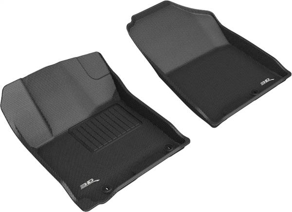 3D MAXpider - 3D MAXpider KAGU Floor Mat (BLACK) compatible with HYUNDAI VENUE 2020-2024 - Front Row
